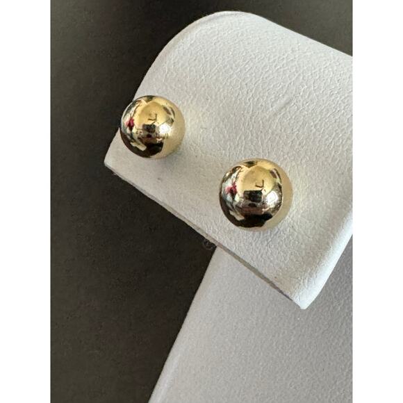Heart Round Love Stud Post Earrings Set of 3 Gold Tone - Picture 5 of 9